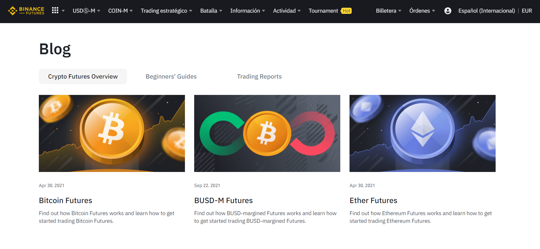 Siga la información de derivados en el blog de Binance Siga la información de derivados en el blog de Binance