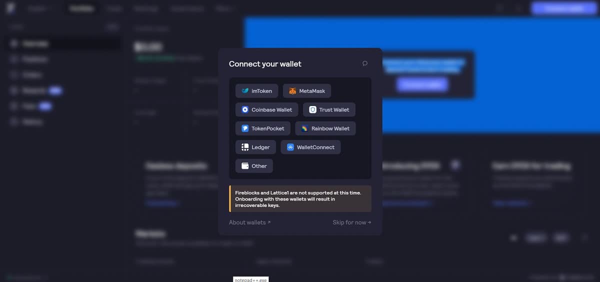La plataforma es compatible con todas las carteras que utilizan ТWalletConnect y Web3 La plataforma es compatible con todas las carteras que utilizan ТWalletConnect y Web3