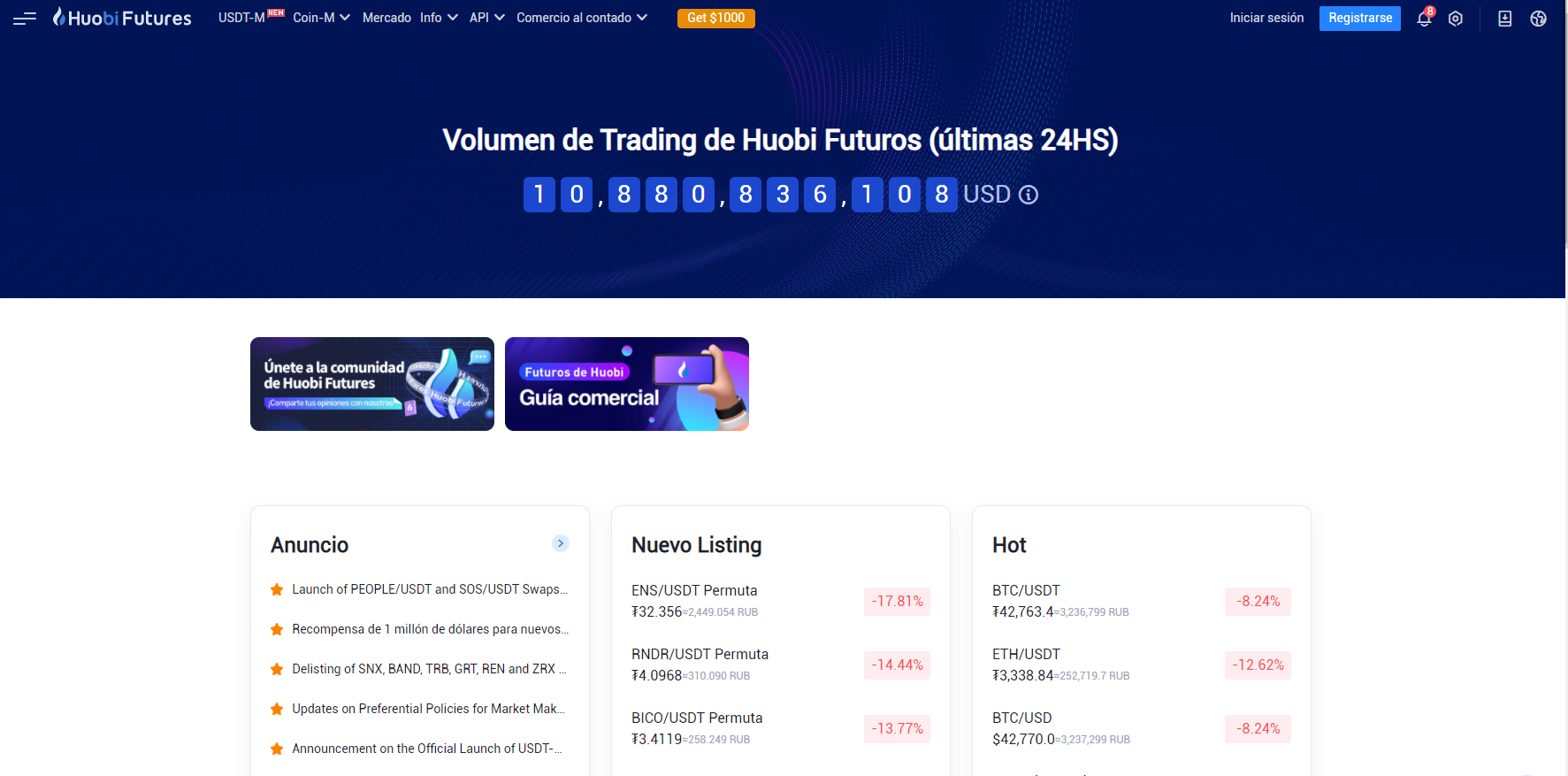 Beneficios de Huobi Global Beneficios de Huobi Global
